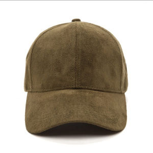 Urban Outfitters Classic Suede Olive Baseball Cap